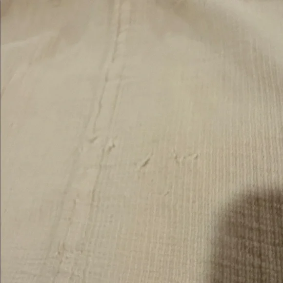 prAna Seakissed Tank Top Beige Organic Cotton Smocked Women’s M Boho - Picture 8 of 8